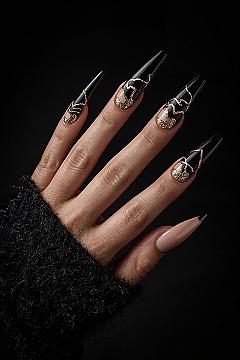 Classy Black & Gold Nail Ideas: Perfect for New Year’s, Prom & 16th Birthdays