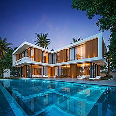 Dream Modern Luxury House: Poolside Paradise & Tropical Vibes