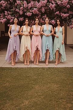 Dreamy Pastel Bridesmaid Dress Palettes for Spring Weddings