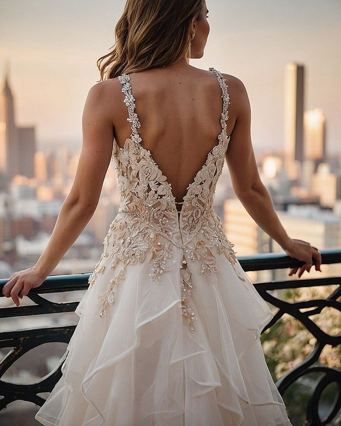 Embracing a Low Open Back Design on Your Gown