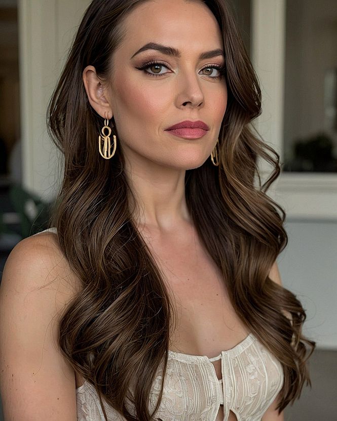 Adding Voluminous Side Parted Waves For Your Wedding