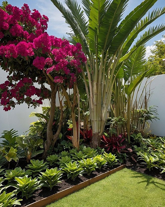 Adding Tropical Plants for Small Garden Design