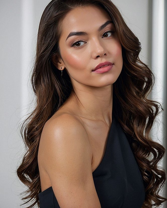 Natural Waves and Simple Hair Styles for Bridesmaids