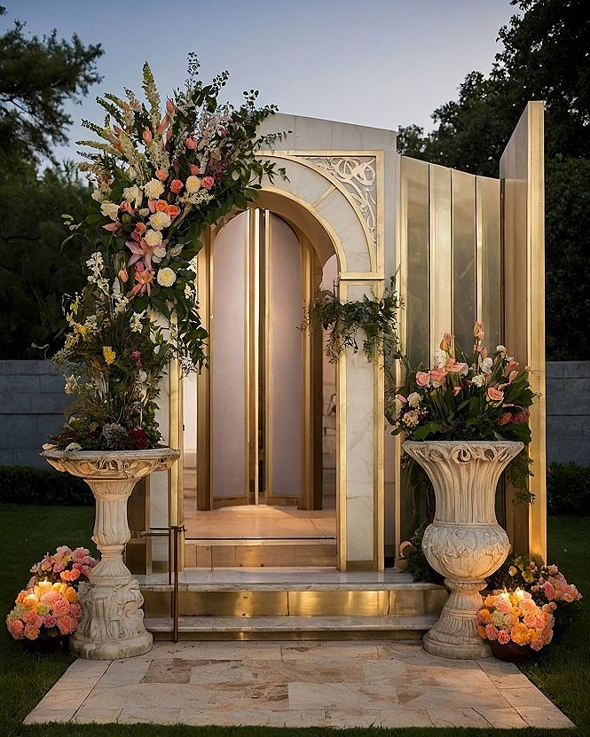 Crafting a Copper and Orange Wedding Entrance