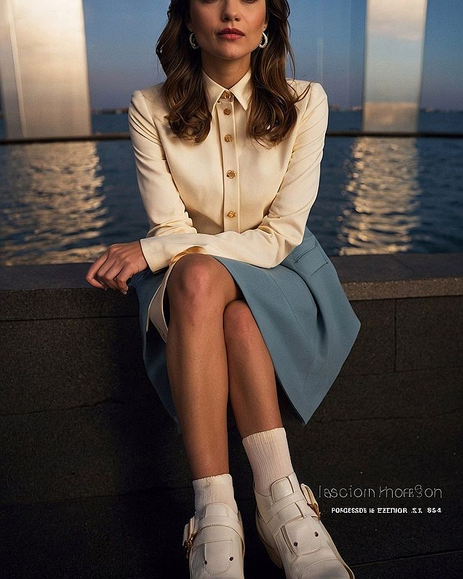 Styling Button Down Shirts With Tailored Skirts