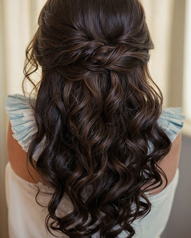 Creating A Braided Half Up Hairstyle