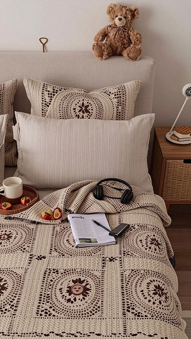 Adding a Cozy Crochet Throw Blanket to Your Bed