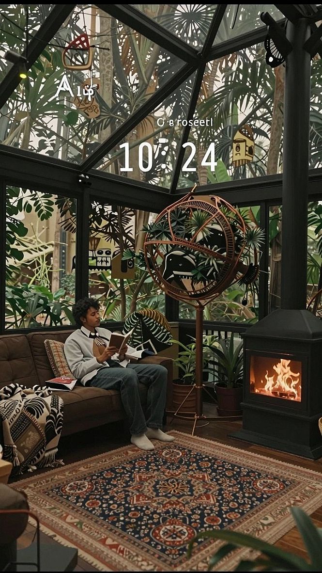 Displaying Herbal Books on a Reading Nook Table