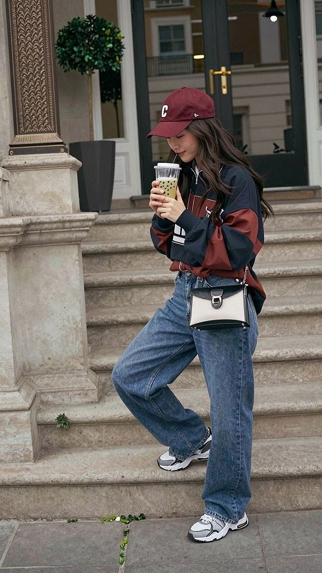 Adding a Baseball Cap to Your Zip Up Jacket Look