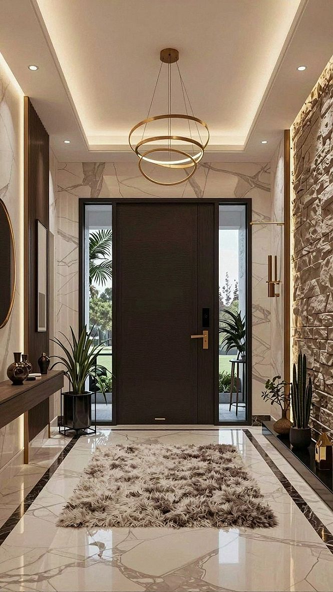 Adding Warmth with Textured Stone Accent Walls