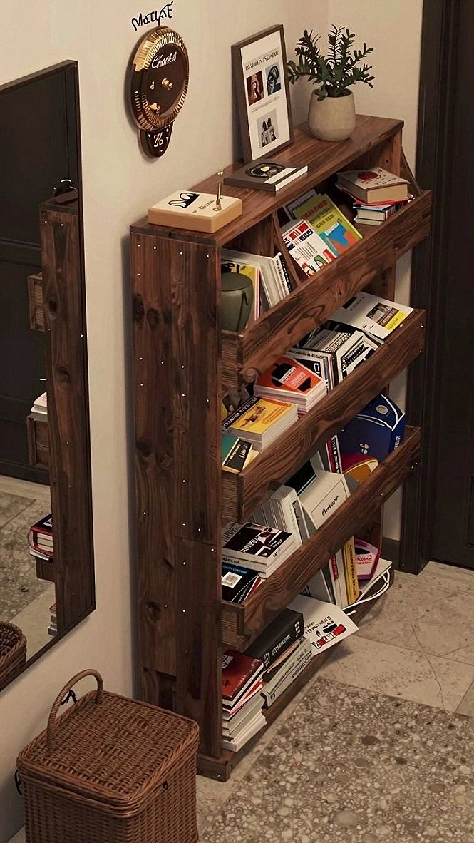 Creating a Reading Nook with Multi Tier Corner Shelves
