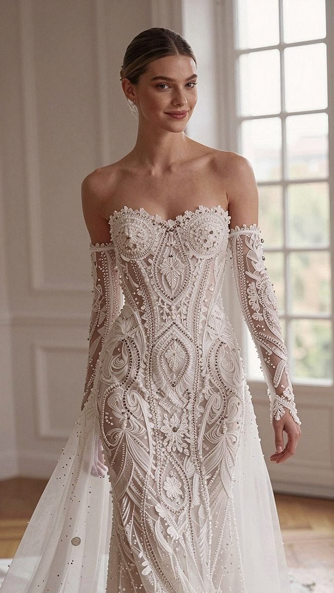 Adding Detachable Sleeves to a Fitted Wedding Gown