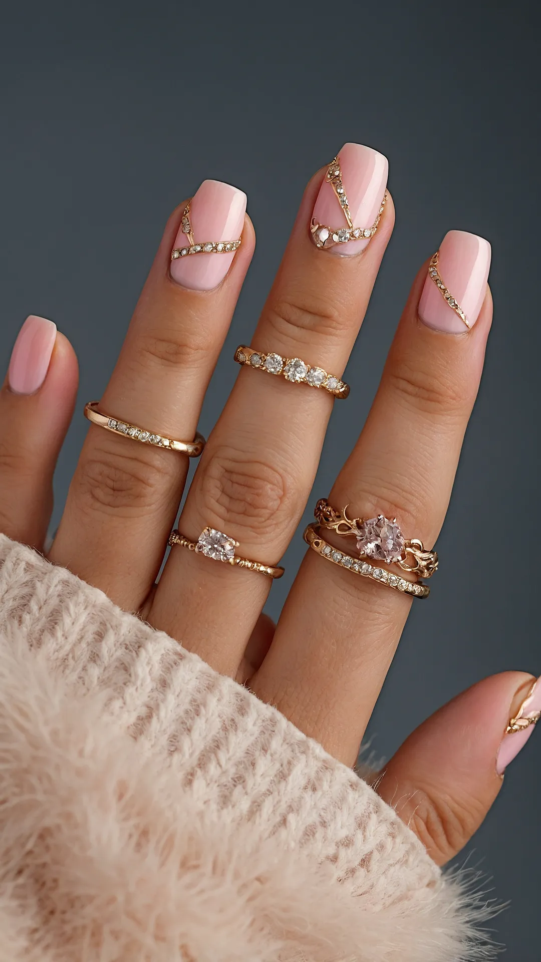 Gilded Blush Tips