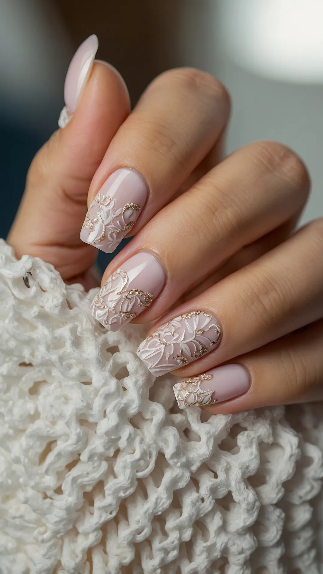 Frosted Sheen Nails