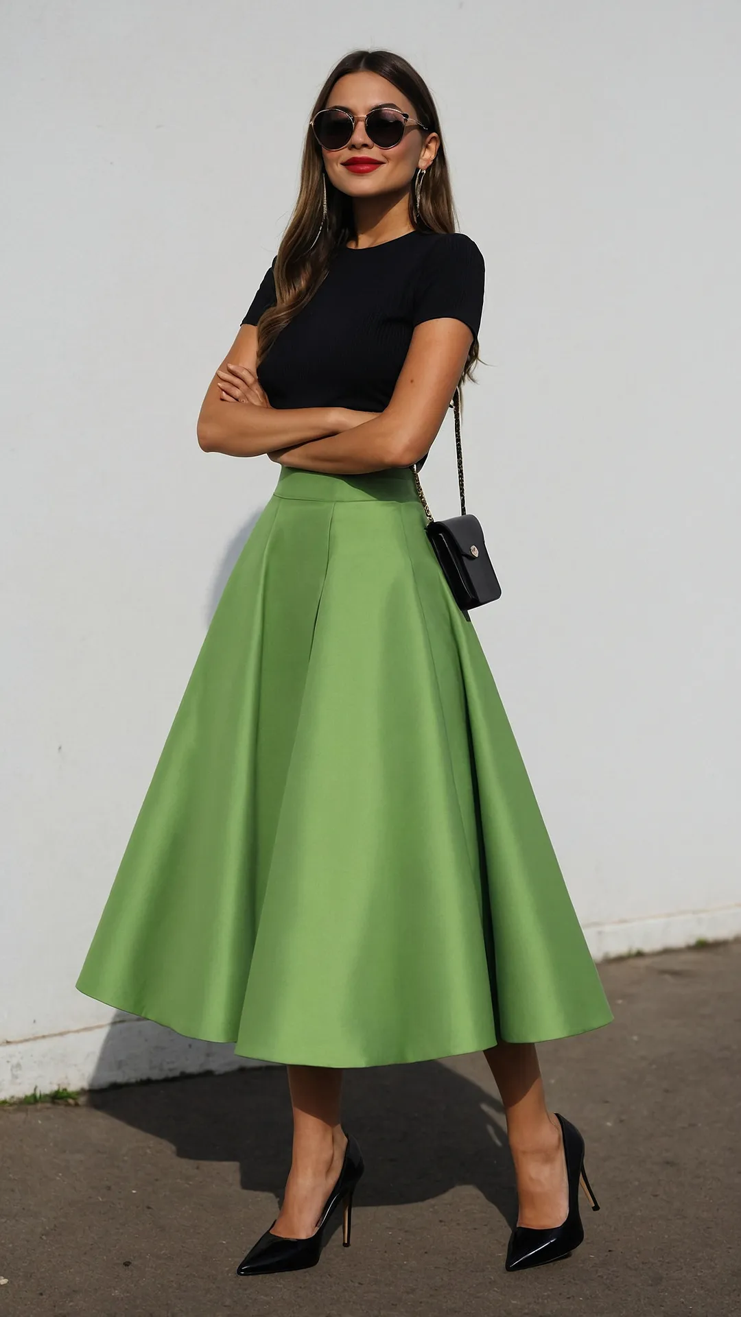 Emerald Elegance: Your Power Look