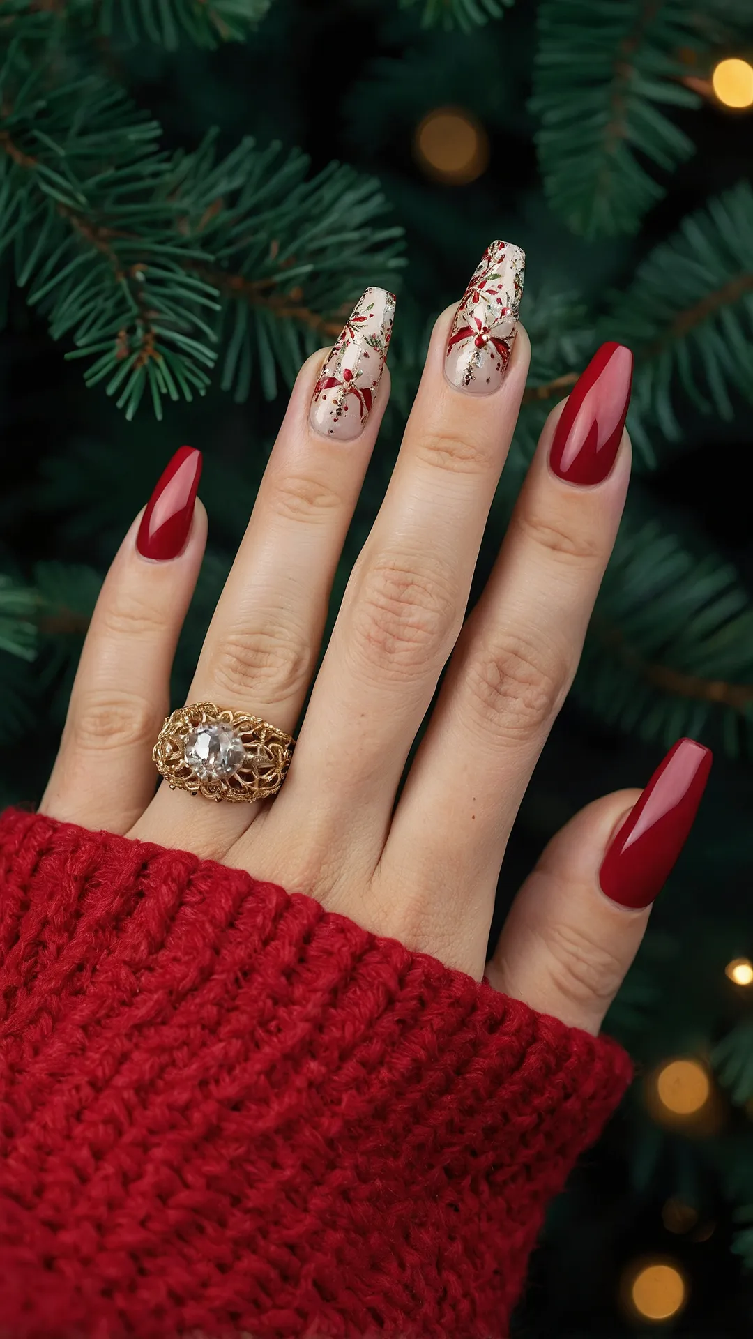 Yuletide Nail Art
