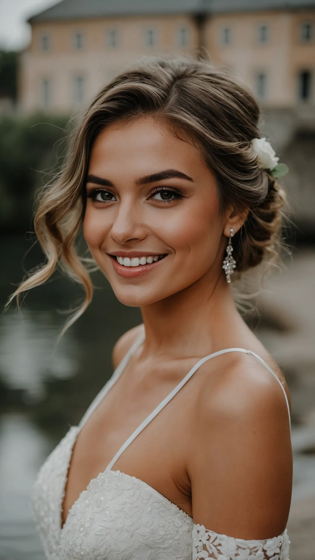 Shoulder-Length Wonders for the Aisle