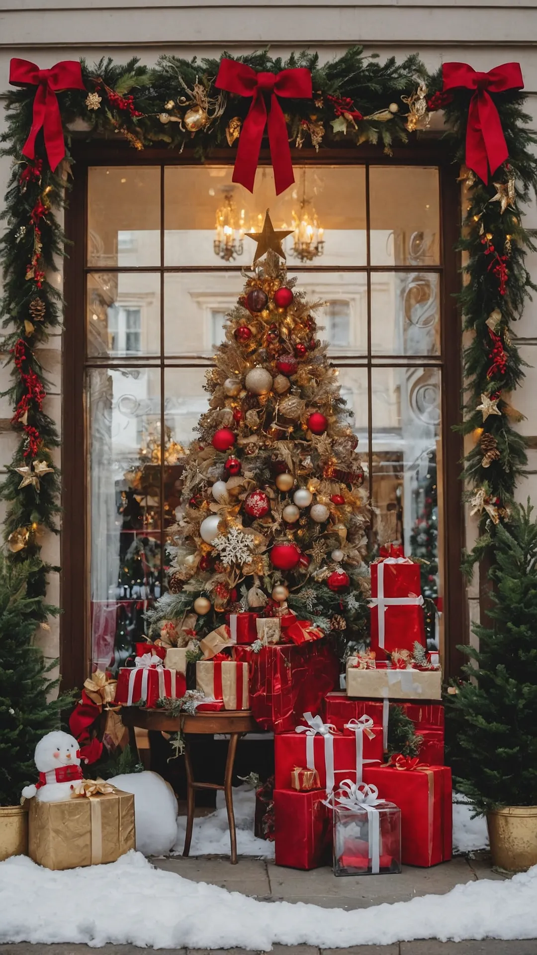 The Crowned Christmas Pane