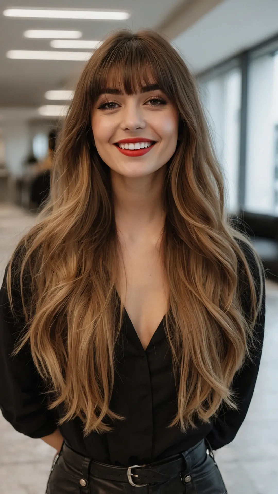 Effortless Edge with Bangs