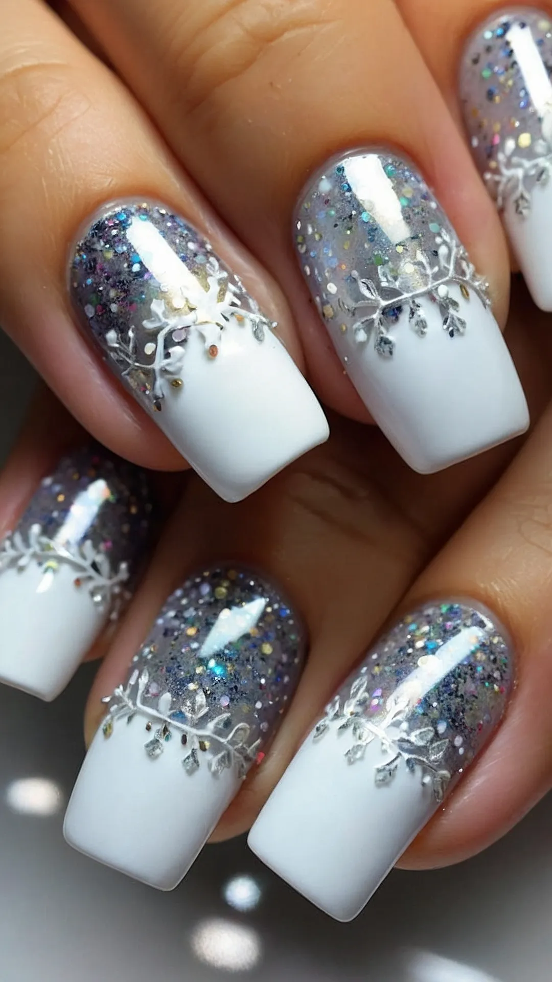 Winter Sparkle Nails