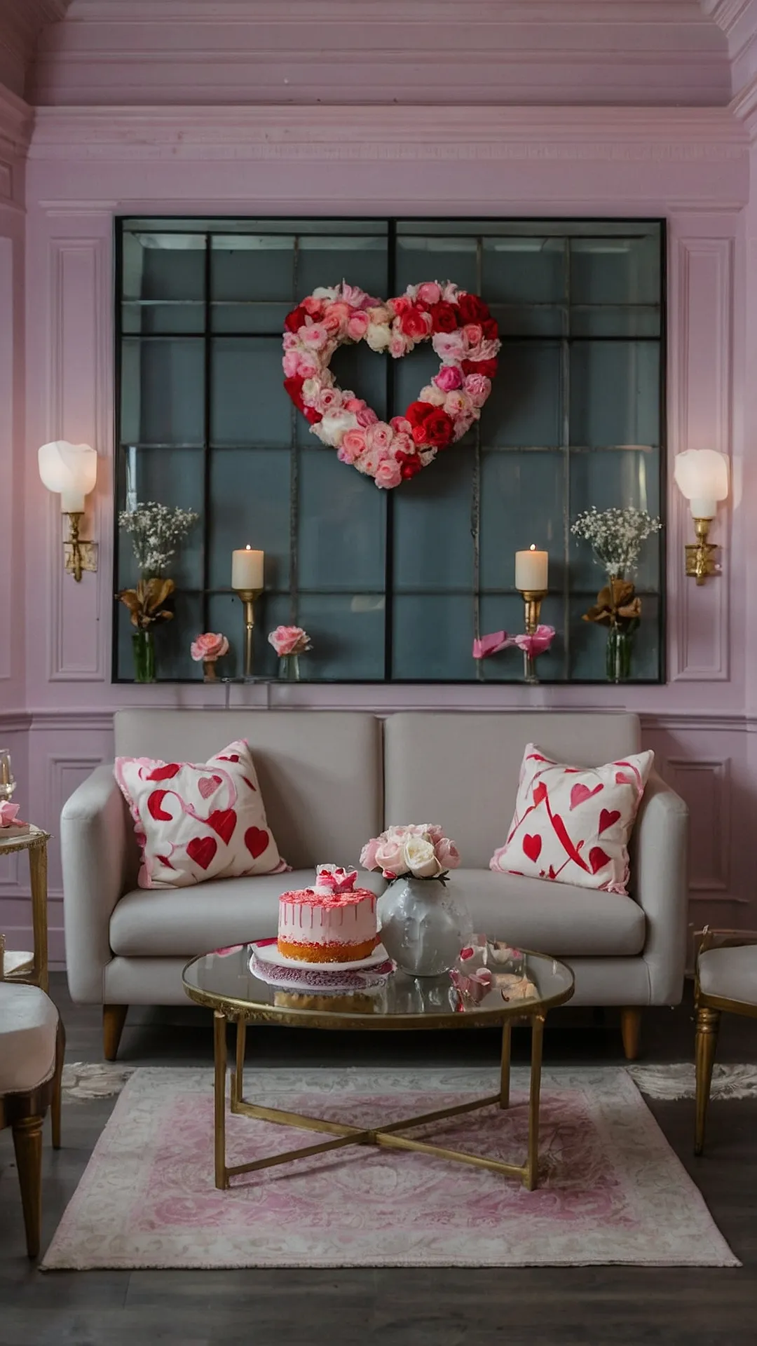 Romantic Valentine's Tablescape