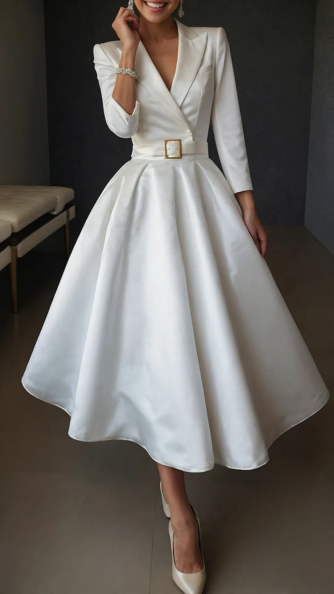 Wrapped in white