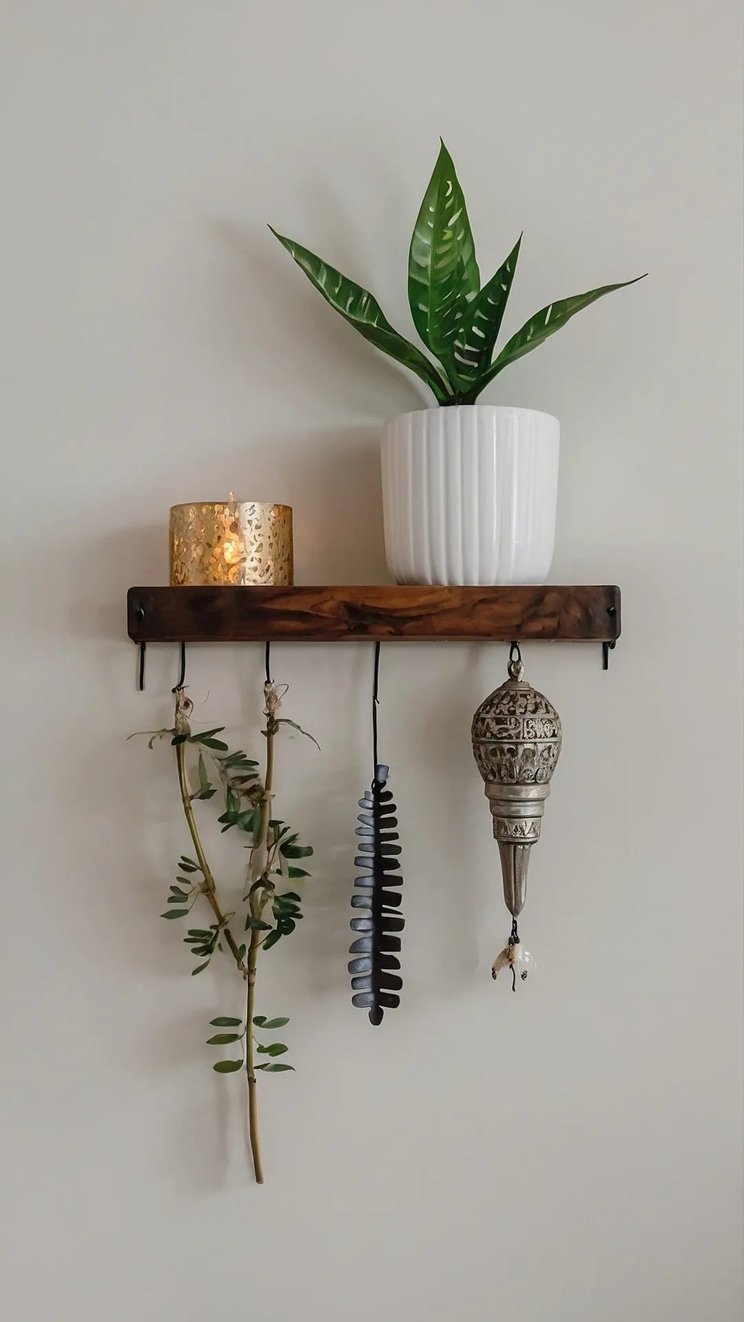 Elevated Shelves:  Rustic Refinement