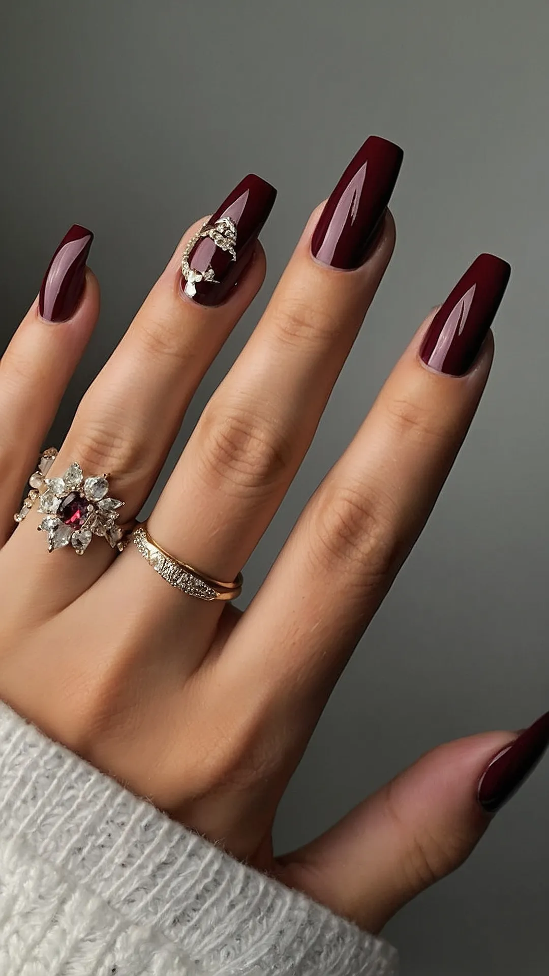 Burgundy & Bling