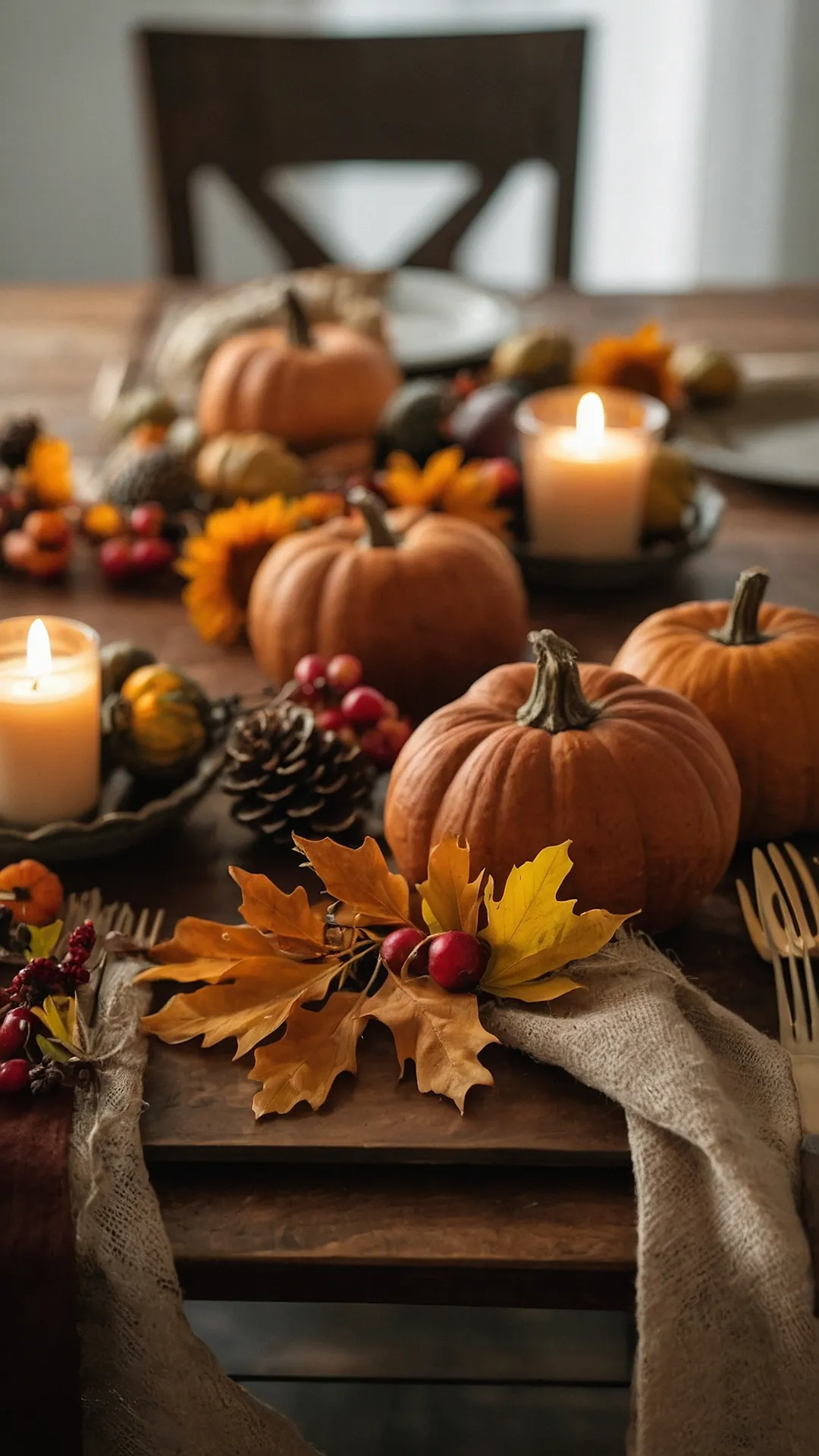 Autumn Tablescapes: Pumpkin Spice Perfection