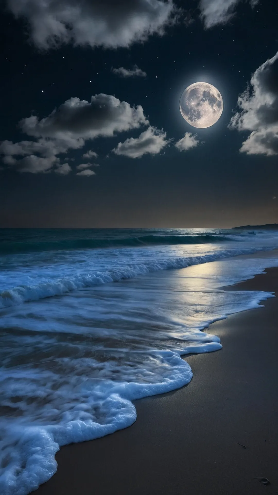 Moonlit Beach Dreams: