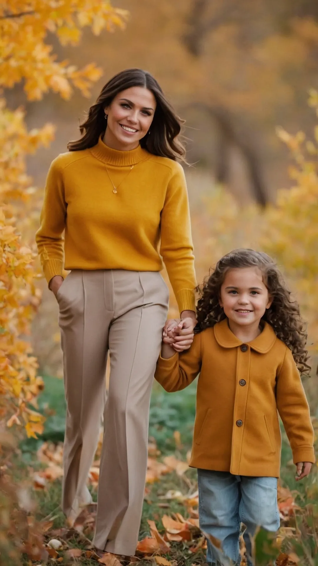 Matching Moments: Fall Family Photo Smiles