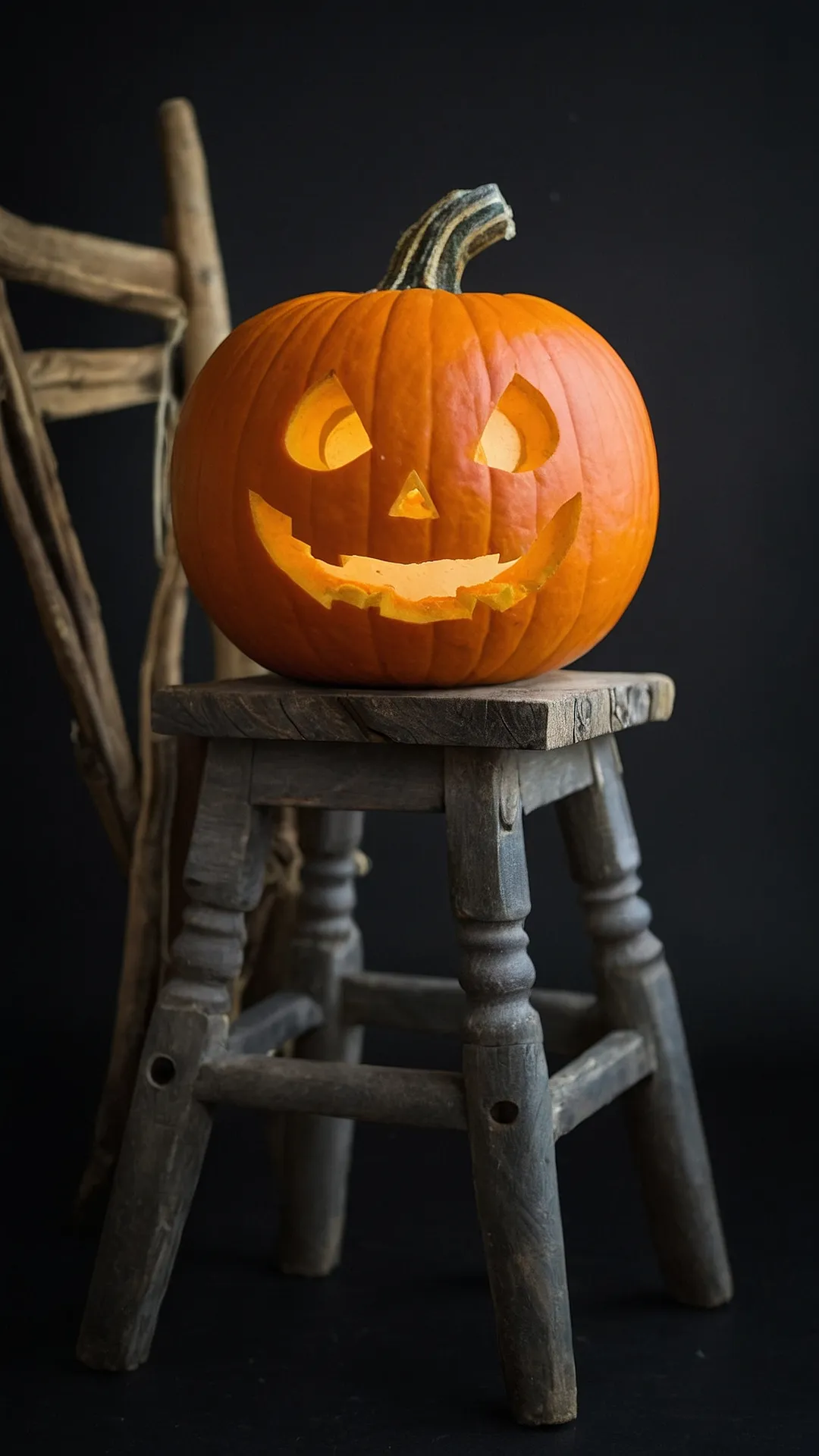 Perched Pumpkin: