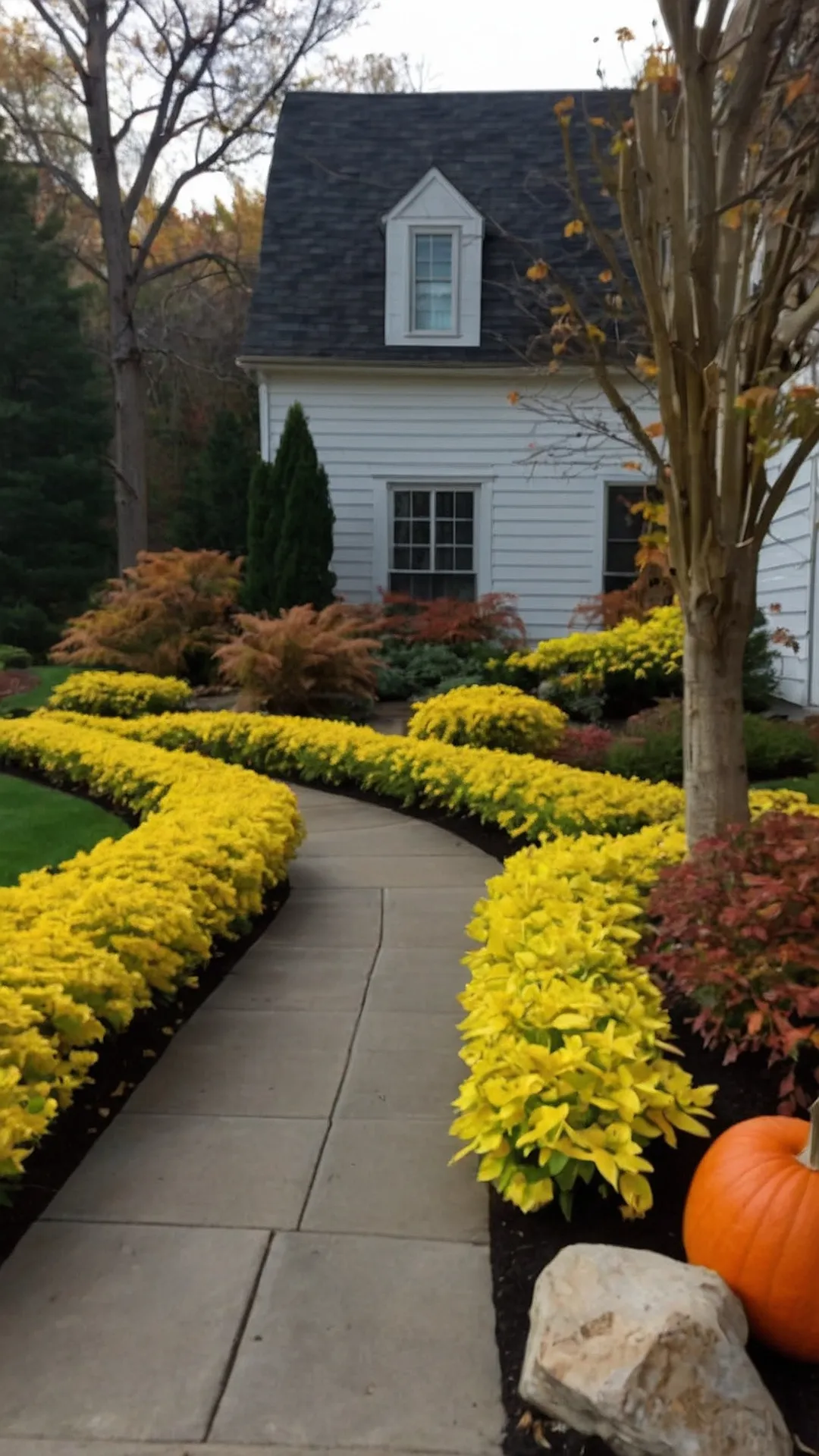 Fall Garden Path: