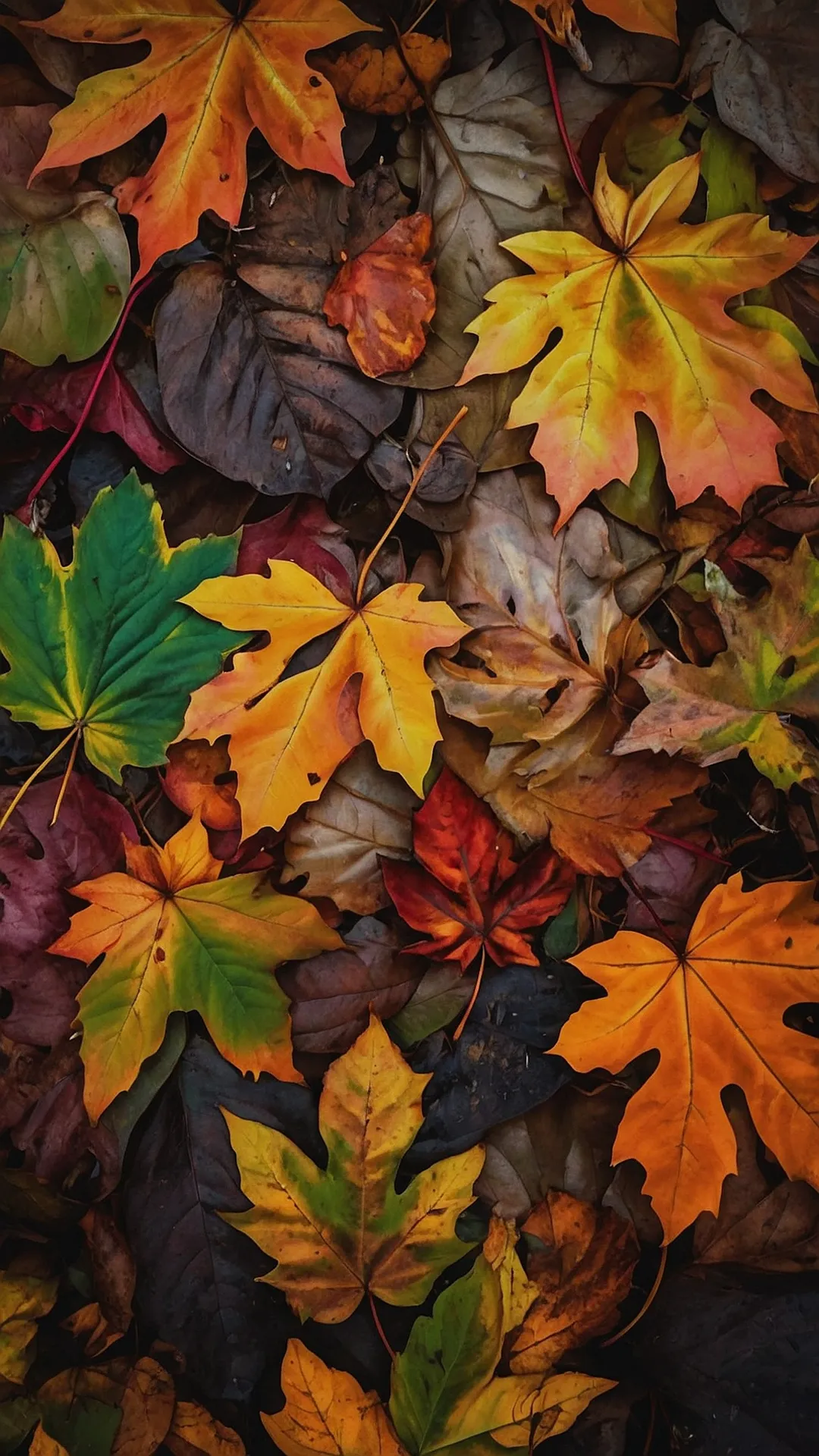 Autumn's Colorful Carpet