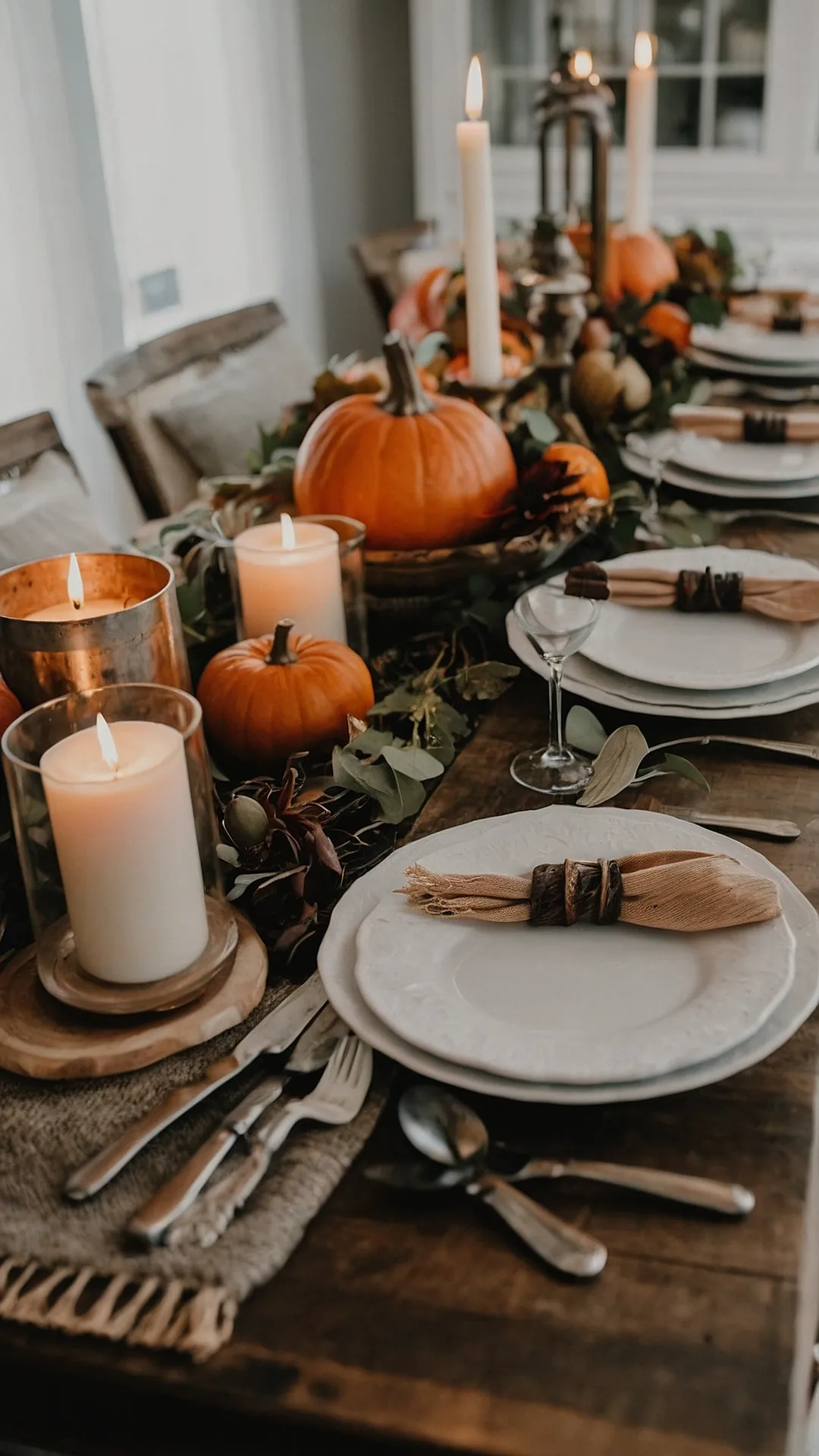 Fall Table Setting: Pumpkin Spice & Cozy Vibes