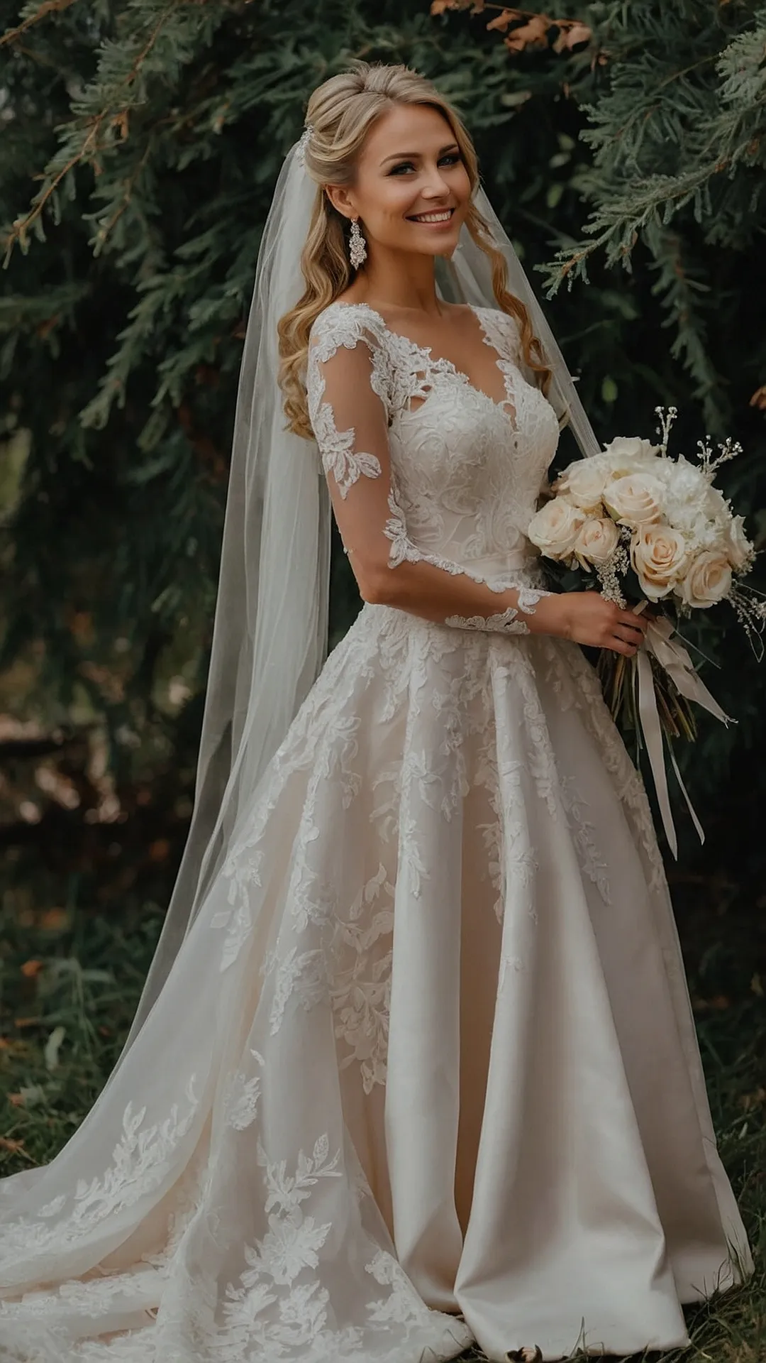 Winter Wonderland Wedding Hair