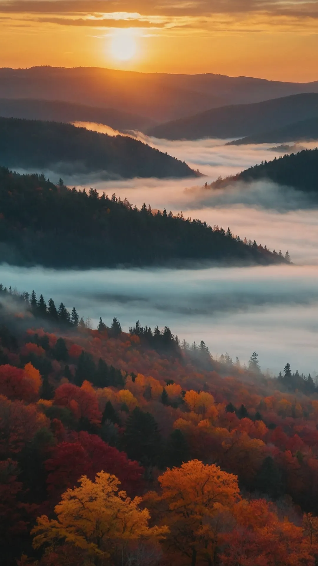 Autumn's Misty Dream: