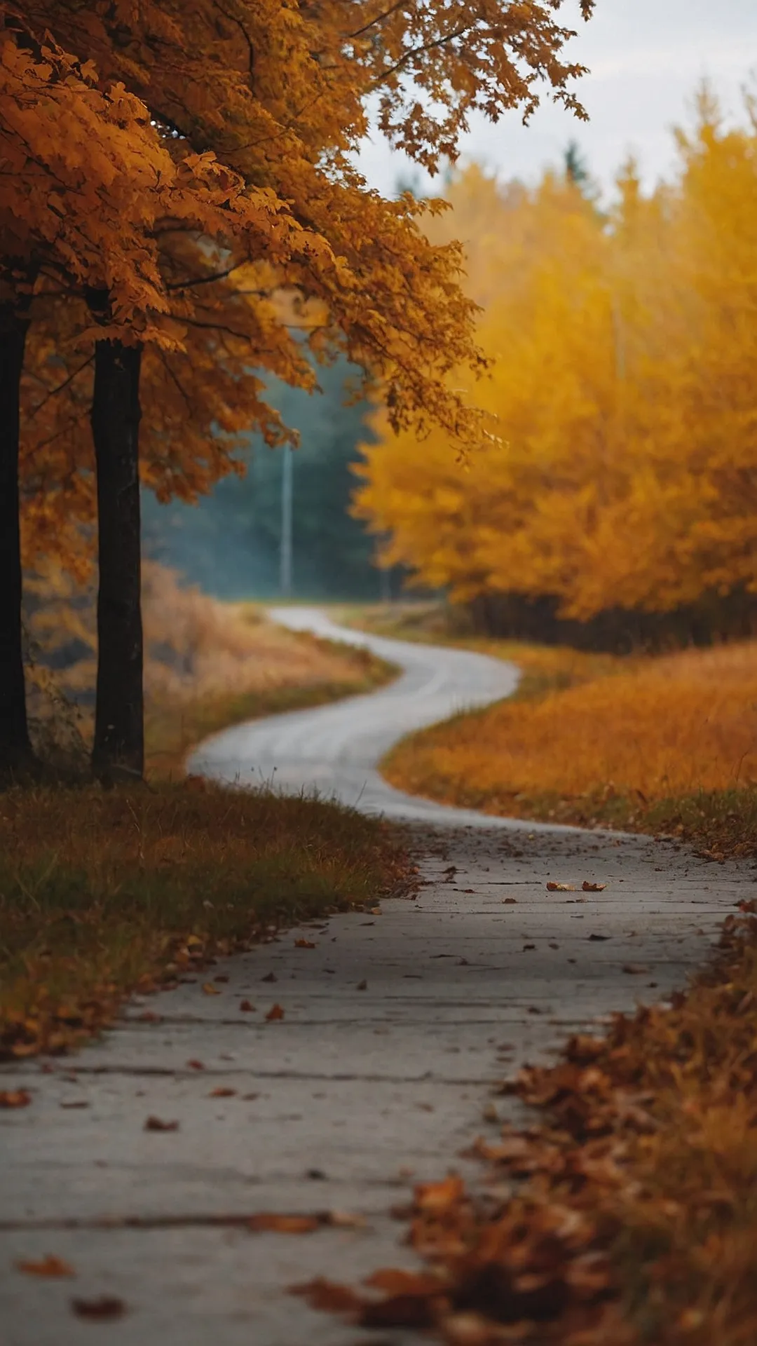 Leaf-Laden Trail: