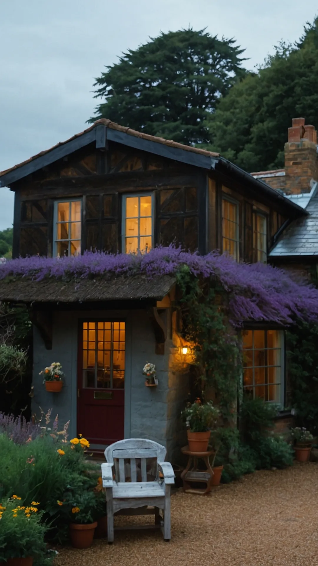 A Purple Dream in the English Village: