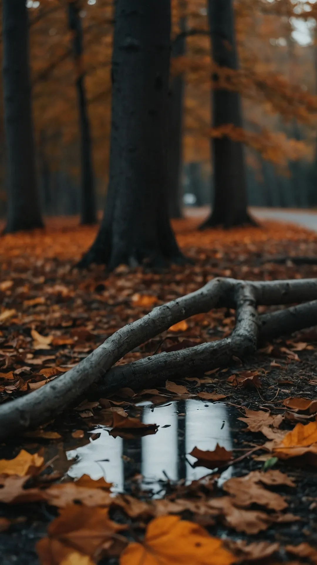 Fallen Leaves and a Puddle Dream: