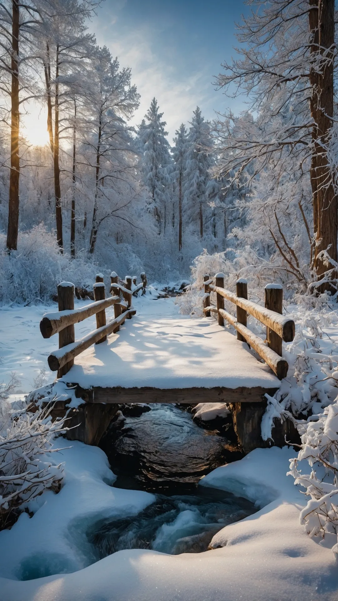 Winter's Crystal Canvas