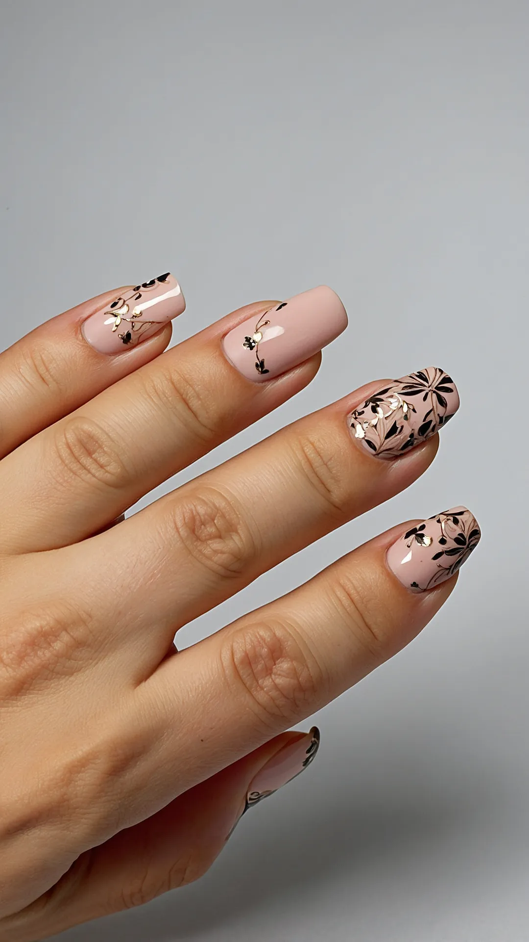 Blush Bloom Nails