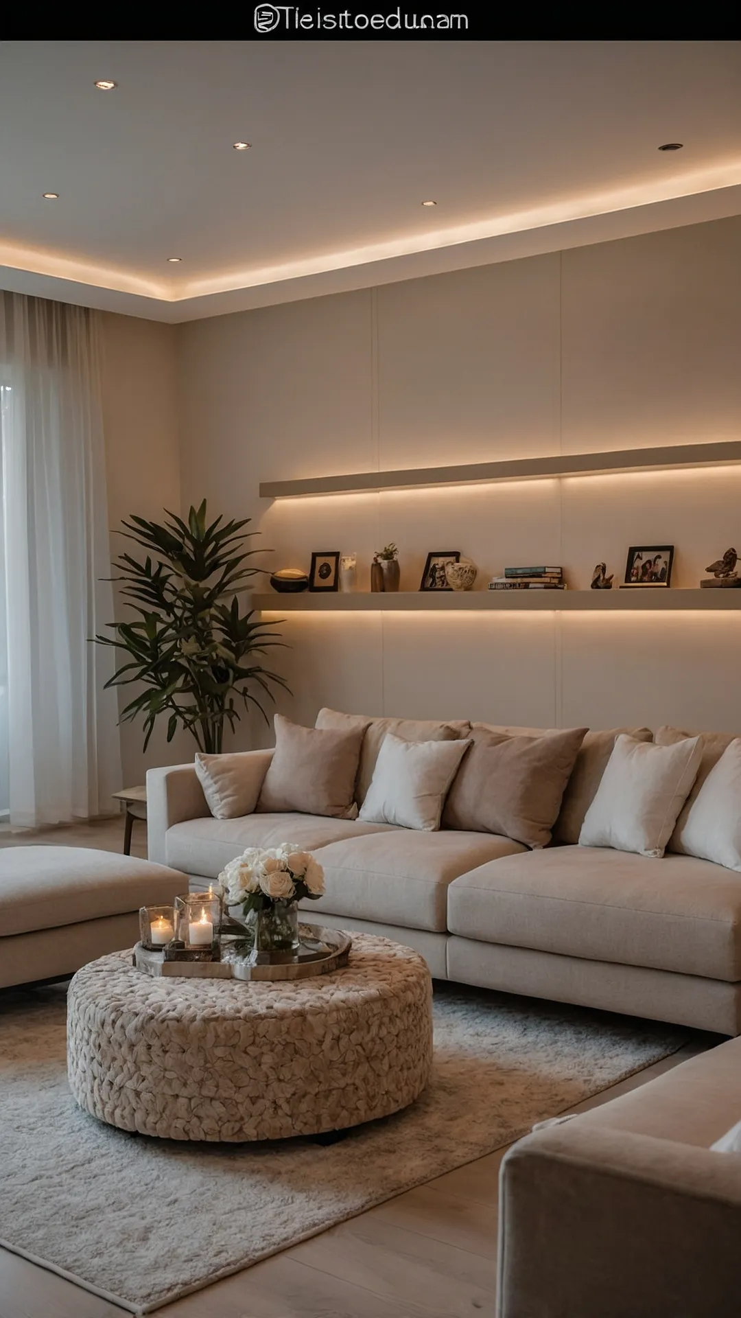 Glow & Chill: Your Living Room's Best Look