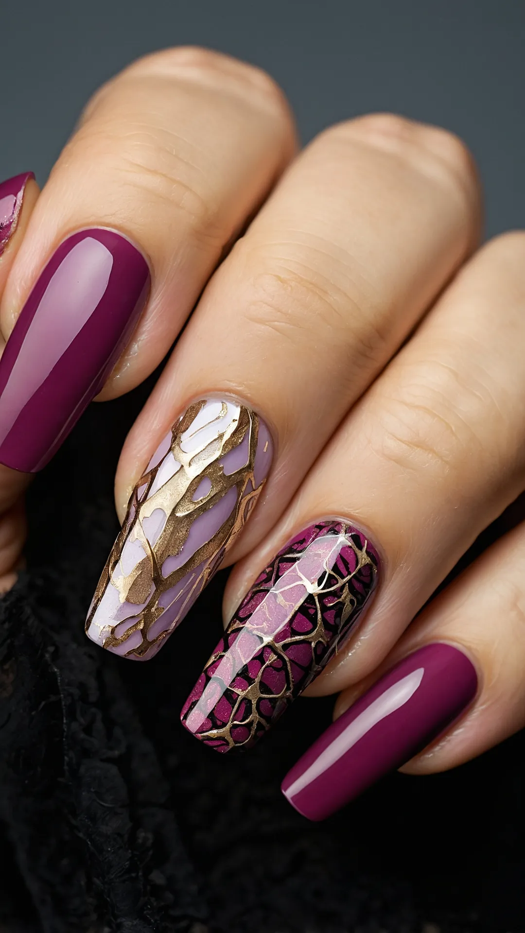 <p>Get ready to ditch those bright summer colors because these dark red fall nails are here to steal the show! Just looking at them makes me want a pumpkin spice latte and a cozy blanket. These long, coffin-shaped beauties are practically begging to hold a warm mug while you binge-watch your favorite spooky series. Plus, with nails this dramatic, you might accidentally convince everyone you're a sophisticated vampire… in the best possible way, of course!</p><p>And can we talk about those rings? That matching deep red gem is basically the cherry on top (or should I say, the cranberry on top?). These nails aren't just a style statement; they're a whole vibe. You’ll be feeling extra fancy while scrolling through TikTok or trying to type out that history essay. Just be careful not to poke anyone's eye out when you're dramatically gesturing about how much you love fall. These nails are basically a superpower, giving you ultimate autumn confidence, even if you’re just rocking sweatpants and a messy bun at home!</p>