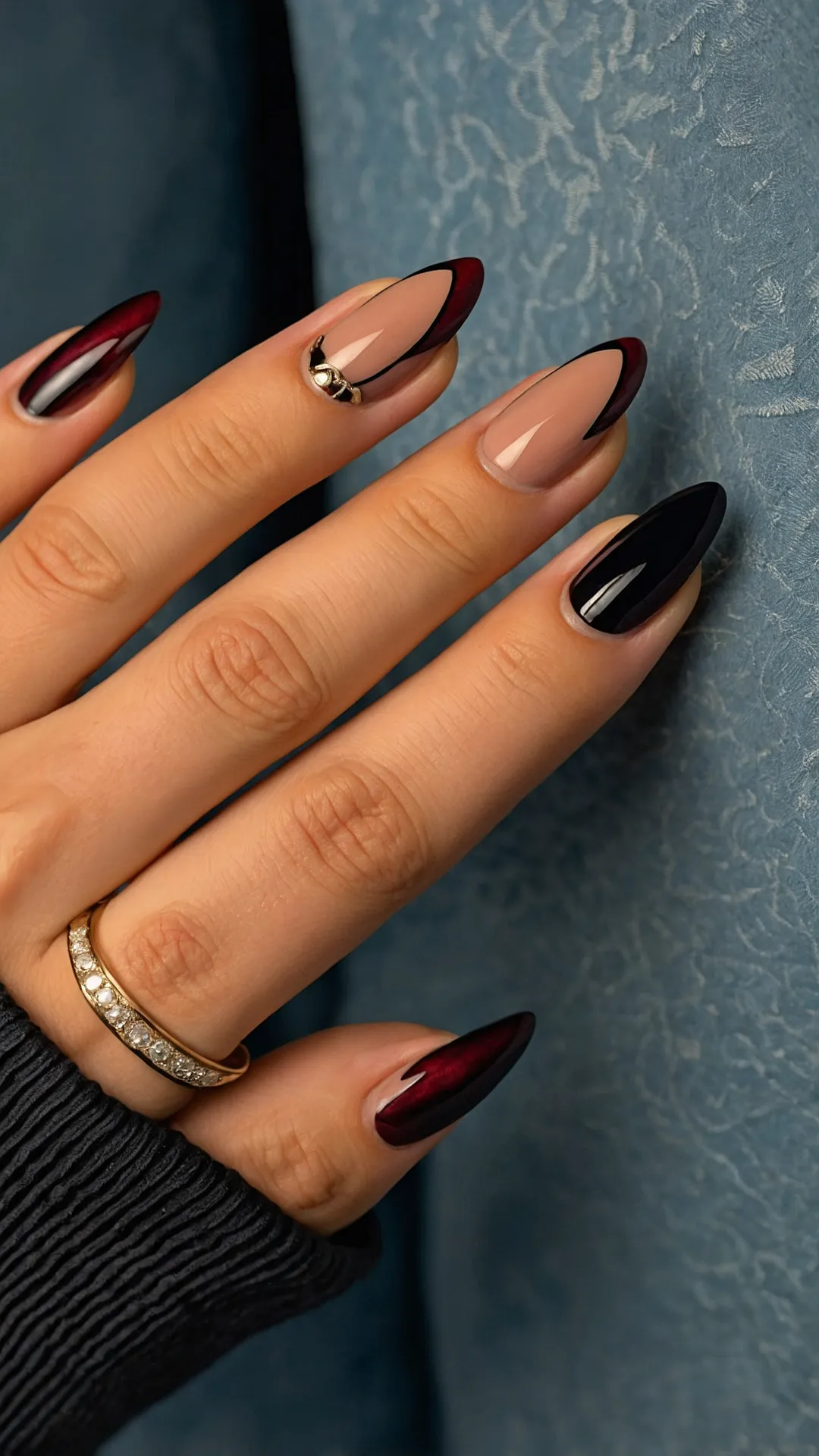 <p>Who said fall nails had to be all about pumpkin spice lattes and muted leaf colors? Your nails just called, and they want a starring role in the fall fashion show, not just a cameo! These super-chic magenta beauties are practically daring the falling leaves to keep up with their vibrant vibe. With that shiny pop of color and those awesome swirly details, you'll be giving off major main character energy, even if you're just acing that pop quiz. Forget blending in; these nails are here to make sure you sparkle brighter than any autumn bonfire!</p><p>And let's talk about that bling! Those little sparkly bits on your accent nails are like tiny disco balls for your fingertips, ready to party through the shorter days. They're so cute, you might catch yourself staring at them instead of your textbook (don't worry, we won't tell!). These aren't just nails; they're conversation starters, mood boosters, and probably give you extra confidence to tackle that mountain of homework. Who needs a perfect selfie when your nails are already doing all the talking? Get ready to show off your fabulous fall manicure!</p>