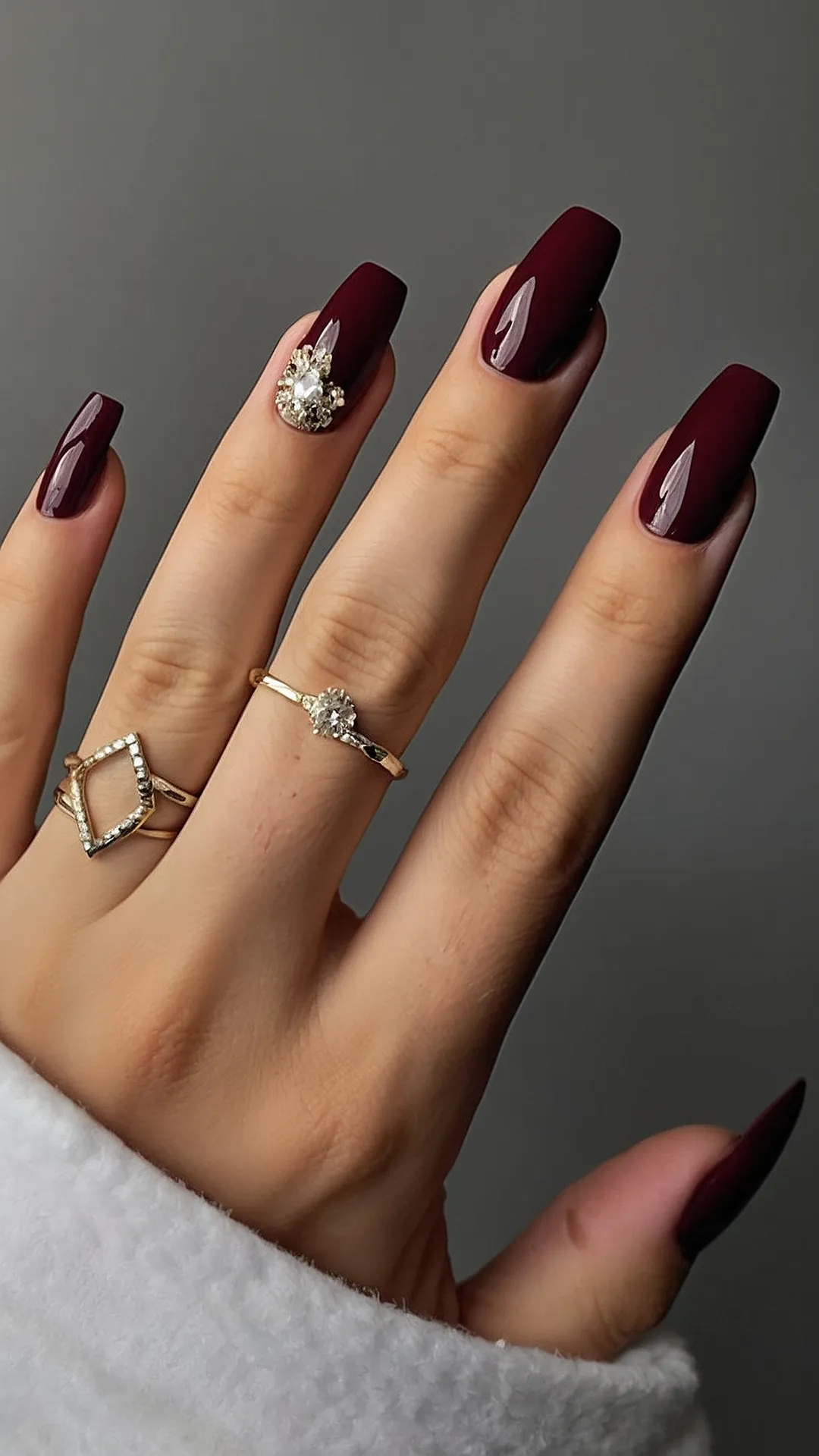 Royal Burgundy Nails