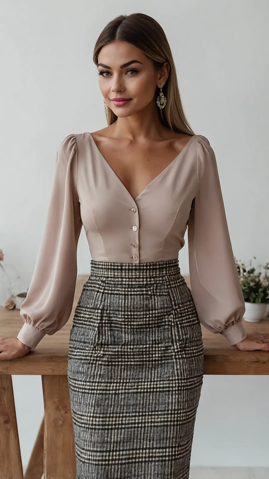 Skirt & Blouse Power Play