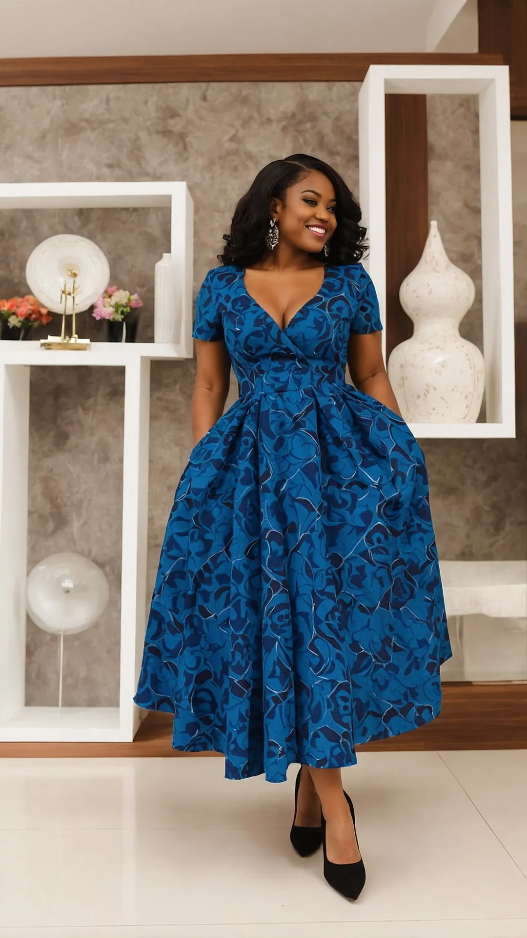 Vibrant Ankara Strut