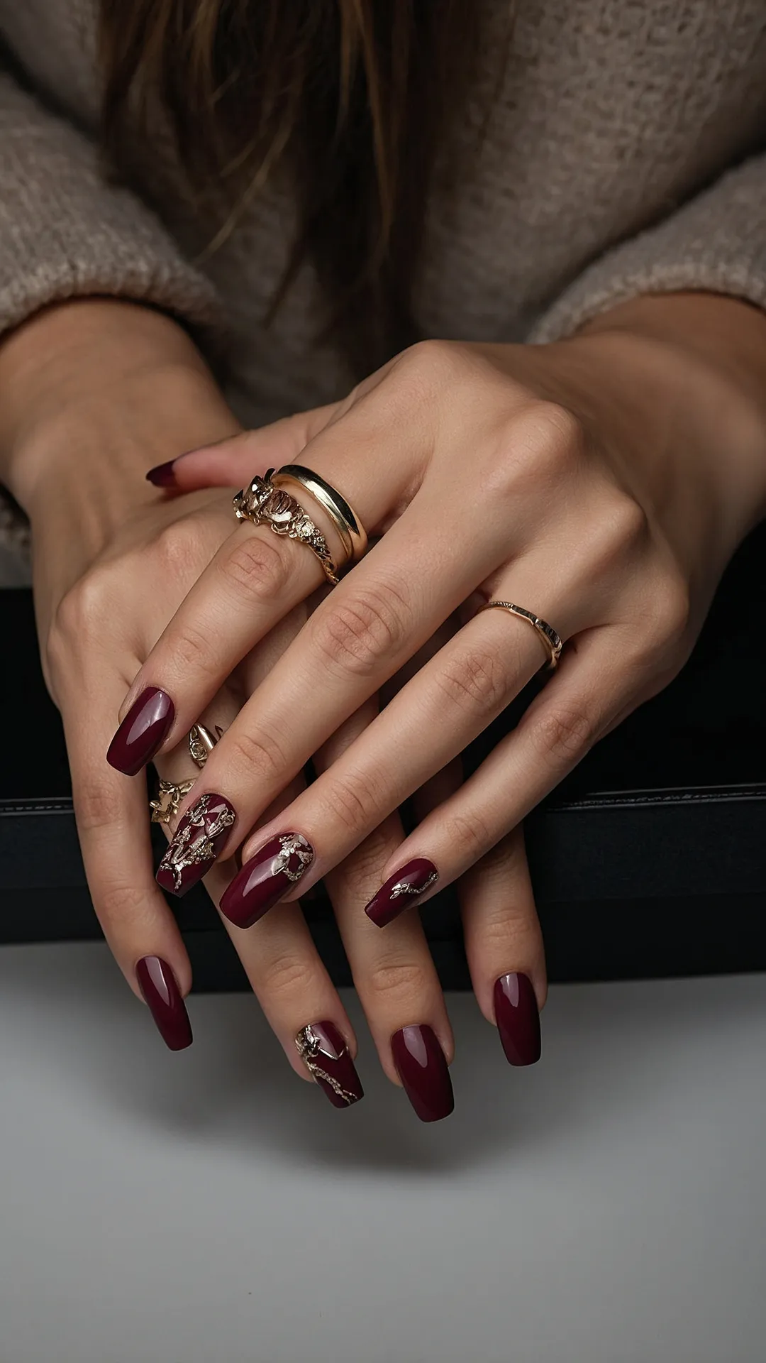 Deep Maroon Impact