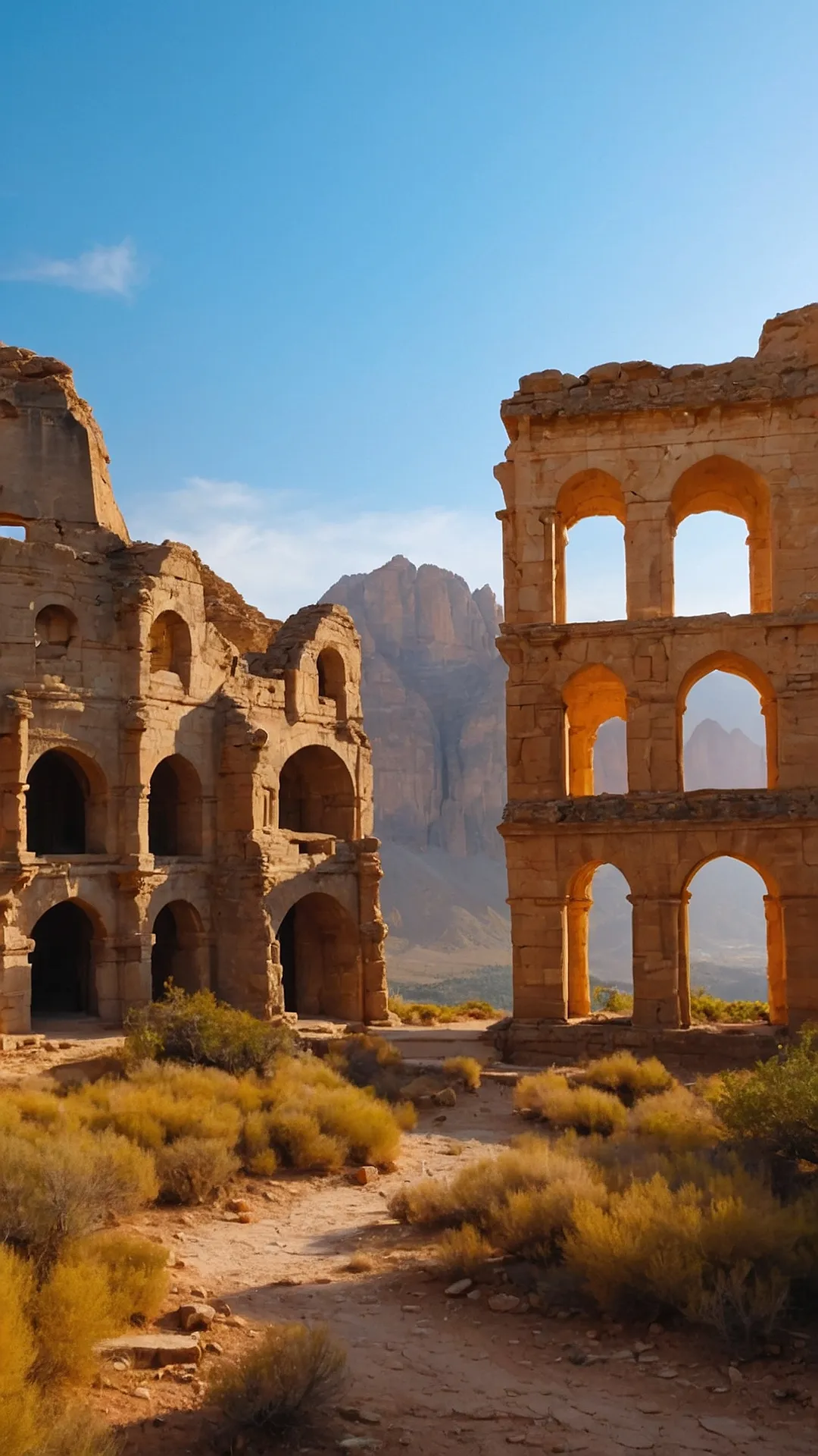 Desert's Echo: Ancient Arches & Dreamy Sands